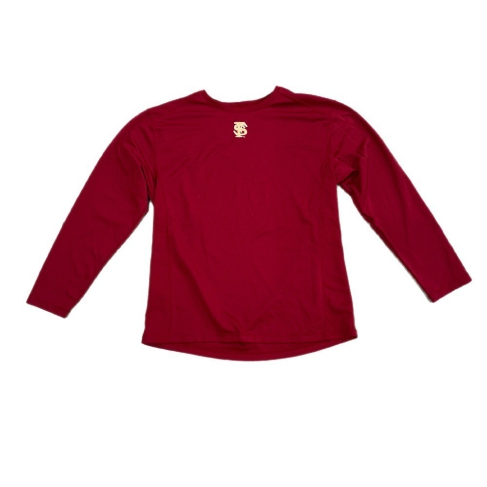 Pro Edge Florida State FSU Seminoles Men XL Long Sleeve Performance Shirt Garnet